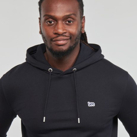 Felpa-uomo-Lee-PLAIN-HOODIE-Nero-Lee-5401019583457-4