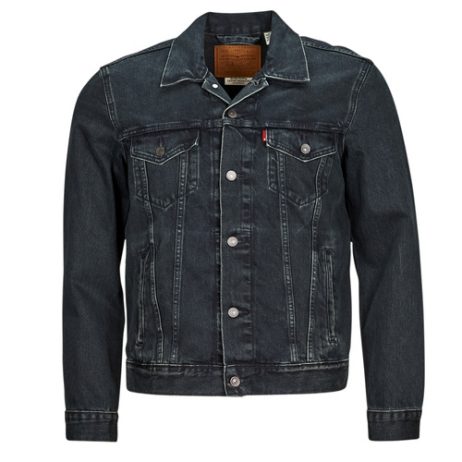 Veste en jean noir levis homme sale