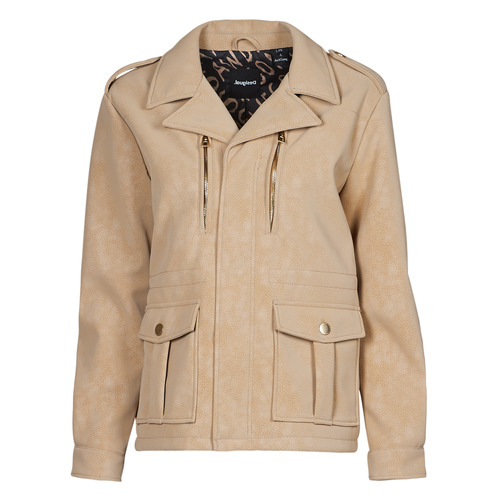 Giacca in pelle    CHAQ_AMAR  Beige