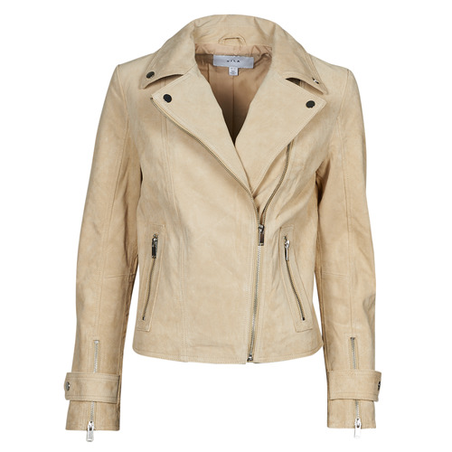 Giacca in pelle    VIKIRAN  Beige