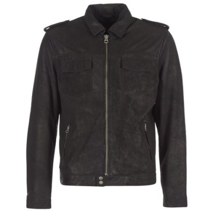 Giacca in pelle uomo Pepe jeans  NARCISO  Nero Pepe jeans 8434341745344