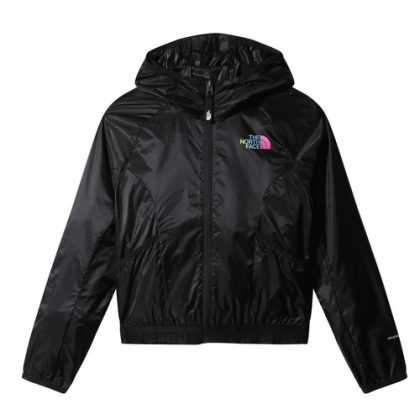 Giubbotto bambina ragazza The North Face  WINDWALL HOODIE  Nero The North Face 193391991405