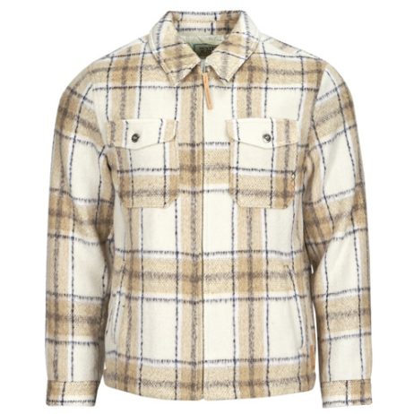 Giubbotto uomo Scotch & Soda  Wool-Blend Zip-Thru Check Overshirt  Marrone Scotch & Soda 8719027635899