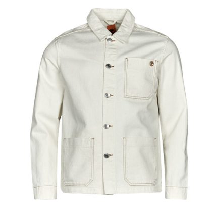 Giubbotto uomo Timberland  Work For The Future - Cotton Hemp Denim Chore Jacket  Bianco Timberland 196246755375