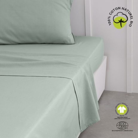 Lenzuolo    Drap Plat 240/300 Coton TODAY Organic Celadon  Verde