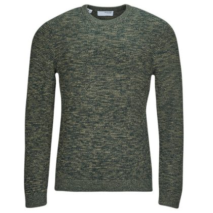 Maglione uomo Selected  SLHVINCE LS KNIT BUBBLE CREW NECK NOOS  Verde Selected 5715426653130