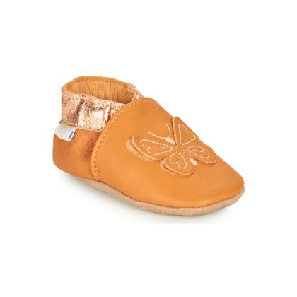 Pantofole bambini ragazza Robeez  FLY IN THE WIND  Marrone Robeez 3616424834595