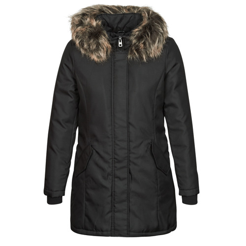 Parka donna outlet maniche in pelle