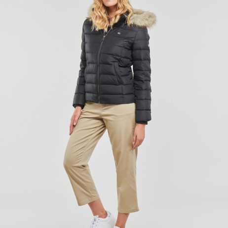 Piumino-TJW-BASIC-HOODED-DOWN-JACKET-Nero-2