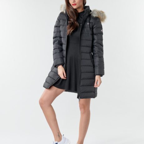 Piumino-TJW-ESSENTIAL-HOODED-DOWN-COAT-Nero-2