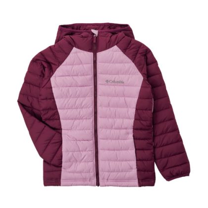 Piumino ragazza Columbia  POWDER LITE HOODED JACKET  Rosa Columbia 194895524922