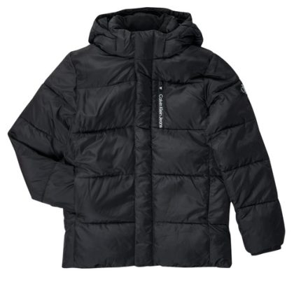 Piumino ragazzo Calvin Klein Jeans  ESSENTIAL SHORT PUFFER JACKET  Nero Calvin Klein Jeans 8719856161910