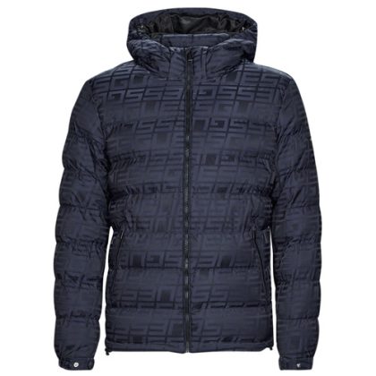 Piumino uomo Guess  ALLOVER LOGO PUFFA  Grigio Guess 7617076854227