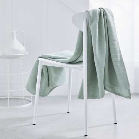 coperte    Jeté de Lit Nid d'Abeille 150/200 Coton TODAY Essential Celadon  Verde