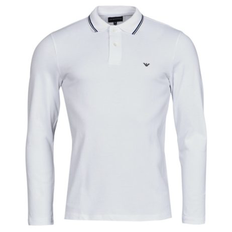 Polo maniche lunghe uomo Emporio Armani  8N1FB5  Bianco Emporio Armani 8050232846282