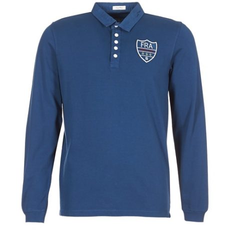 Polo maniche lunghe uomo Serge Blanco  POLO France  Blu Serge Blanco 3608909871195