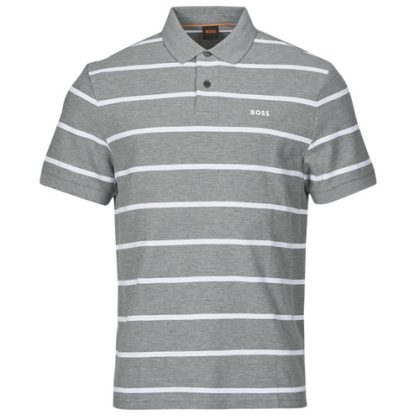 Polo uomo BOSS  PalesStripe  Grigio BOSS 4063541358210