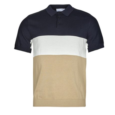 Polo uomo Selected  SLHMATTIS SS KNIT BLOCK POLO B  Multicolore Selected 5715369468860