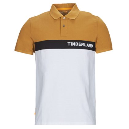 Polo uomo Timberland  SS Millers River Colourblock Polo Reg  Bianco Timberland 196246703642