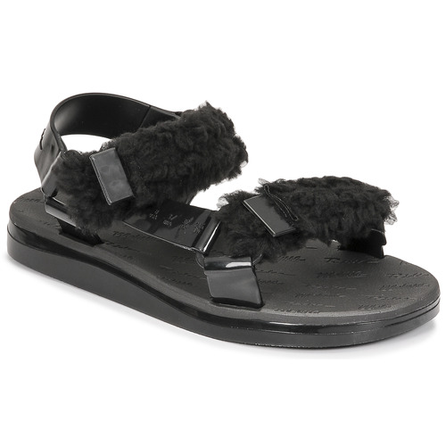 Sandali    MELISSA PAPETTE FLUFFY RIDER AD  Nero