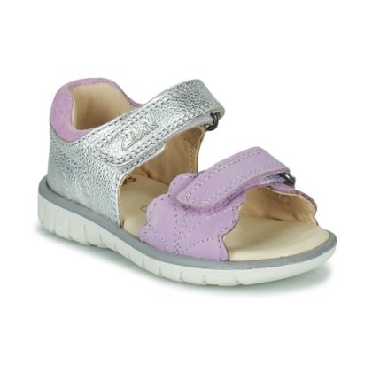 Sandali bambini ragazza Clarks  Roam Wing T.  Argento Clarks 5059680391125