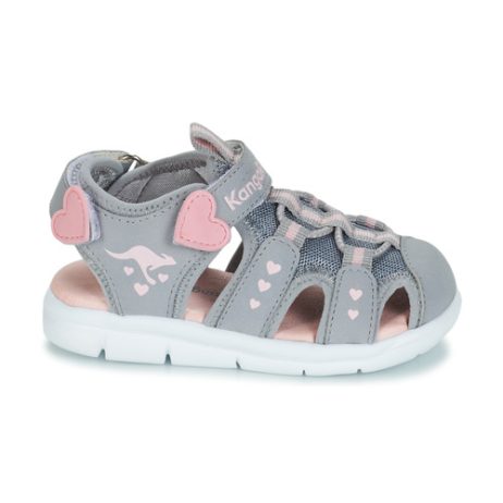 Sandali-bambini-ragazza-Kangaroos-K-MINI-Grigio-Kangaroos-4061578032738-1