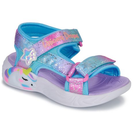 Sandali bambini ragazza Skechers  UNICORN DREAMS SANDAL  Blu Skechers 195969813164