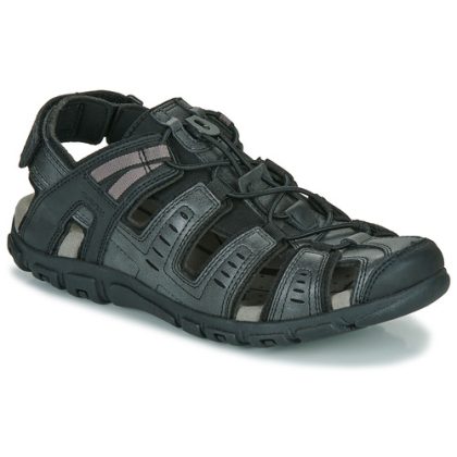 Sandali uomo Geox  UOMO SANDAL STRADA  Nero Geox 8056206574540