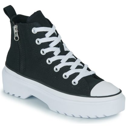 Scarpe bambini ragazza Converse  CHUCK TAYLOR ALL STAR LUGGED LIFT PLATFORM CANVAS HI  Nero Converse 194434060881