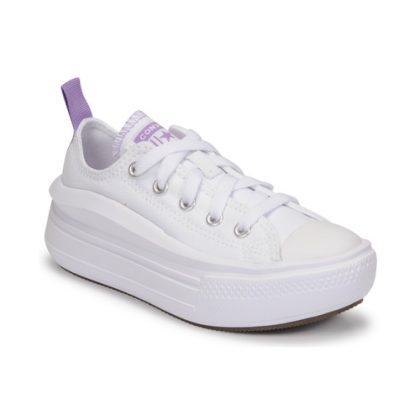 Scarpe bambini ragazza Converse  CHUCK TAYLOR ALL STAR MOVE CANVAS OX  Bianco Converse 194433127271