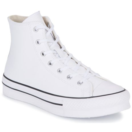 Scarpe bambini ragazza Converse  Chuck Taylor All Star Eva Lift Leather Foundation Hi  Bianco Converse 194433828857