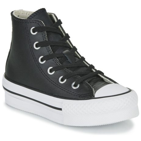 Scarpe bambini ragazza Converse  Chuck Taylor All Star Eva Lift Leather Foundation Hi  Nero Converse 194433828185