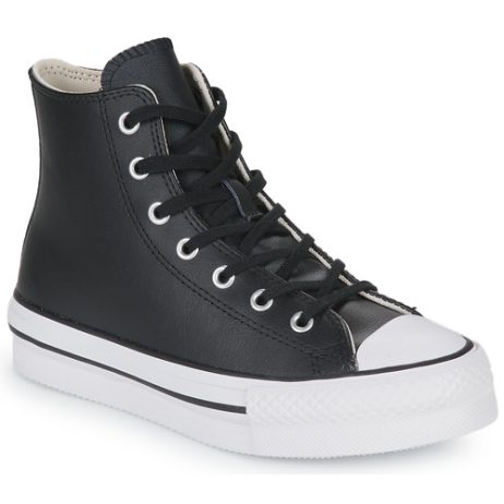 Scarpe bambini ragazza Converse  Chuck Taylor All Star Eva Lift Leather Foundation Hi  Nero Converse 194433828772