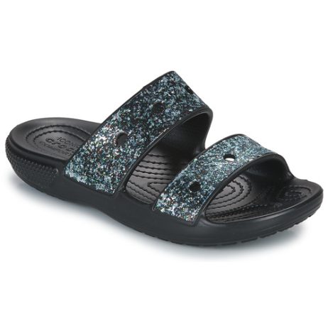 Scarpe bambini ragazza Crocs  Classic Crocs Glitter Sandal K  Nero Crocs 196265230259