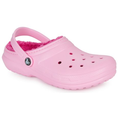 Scarpe bambini ragazza Crocs  Classic Lined Clog K  Rosa Crocs 196265217434