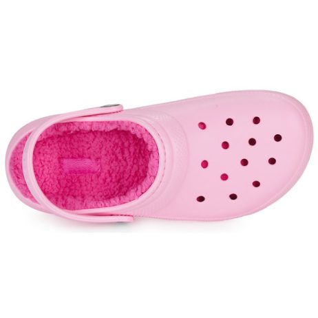 Scarpe-bambini-ragazza-Crocs-Classic-Lined-Clog-K-Rosa-Crocs-196265217434-5