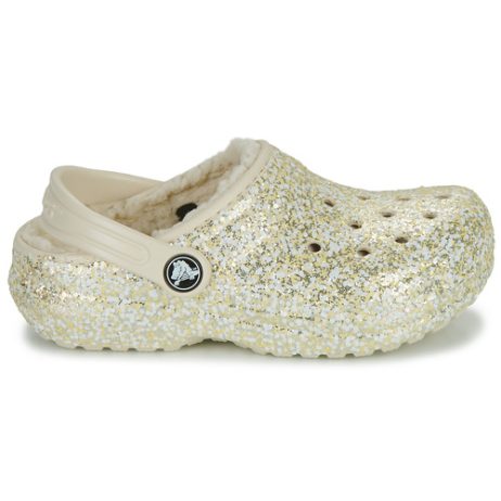 Scarpe-bambini-ragazza-Crocs-Classic-Lined-Glitter-Clog-K-Beige-Crocs-196265424627-1