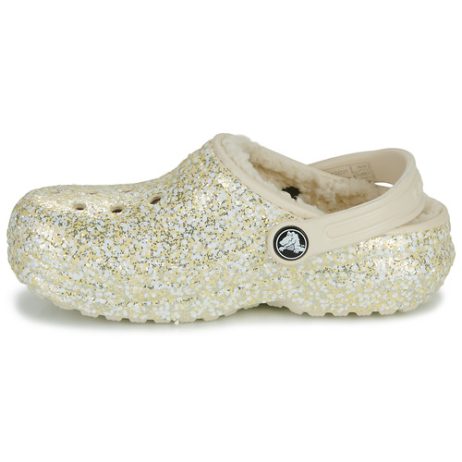 Scarpe-bambini-ragazza-Crocs-Classic-Lined-Glitter-Clog-K-Beige-Crocs-196265424627-3