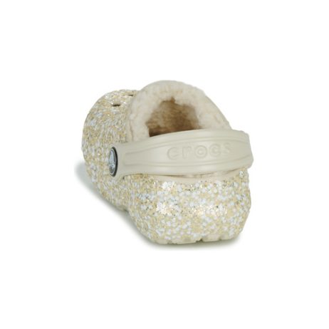 Scarpe-bambini-ragazza-Crocs-Classic-Lined-Glitter-Clog-T-Beige-Crocs-196265424887-4