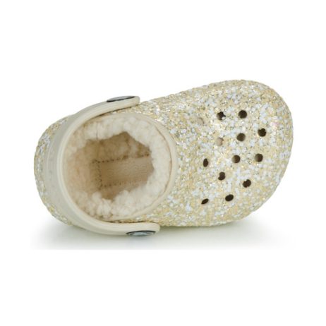 Scarpe-bambini-ragazza-Crocs-Classic-Lined-Glitter-Clog-T-Beige-Crocs-196265424887-5