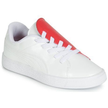 Scarpe bambini ragazza Puma  PS BKT CRUSH PATENT AC.W-H  Bianco Puma 4060978783882