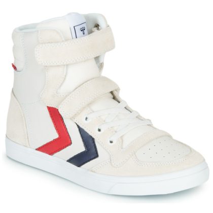 Scarpe bambini ragazza hummel  SLIMMER STADIL LEATHER HIGH JR  Bianco hummel 5700495487458