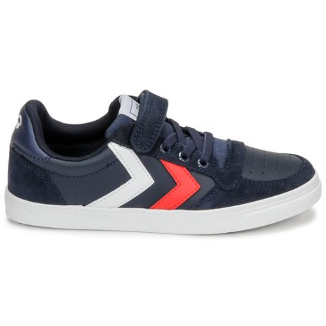 Scarpe-bambini-ragazza-hummel-SLIMMER-STADIL-LEATHER-LOW-JR-Blu-hummel-5700495487793-1