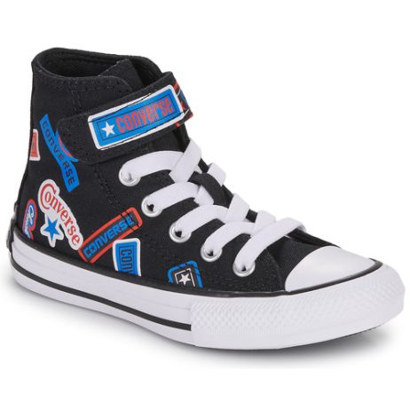 Scarpe bambini ragazzo Converse  CHUCK TAYLOR ALL STAR EASY-ON STICKERS  Nero Converse 194434642483