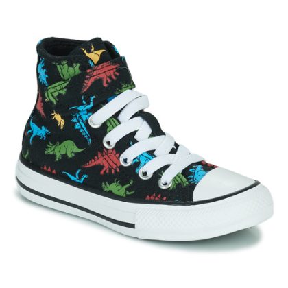 Scarpe bambini ragazzo Converse  Chuck Taylor All Star 1V Dinosaurs Hi  Multicolore Converse 194433760577