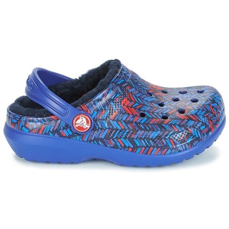 Scarpe-bambini-ragazzo-Crocs-CLASSIC-LINED-GRAPHIC-CLOG-K-Blu-Crocs-191448197336-1