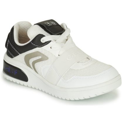 Scarpe bambini ragazzo Geox  J XLED B. B - MESH+GEOBUCK  Bianco Geox 8058279873957