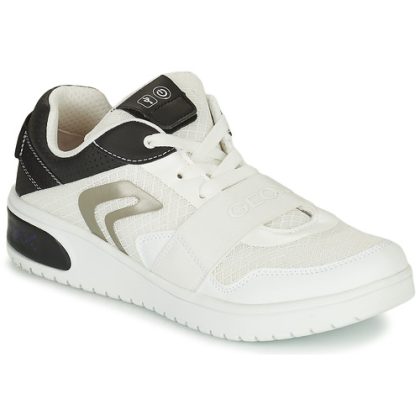 Scarpe bambini ragazzo Geox  J XLED B. B - MESH+GEOBUCK  Bianco Geox 8058279874022