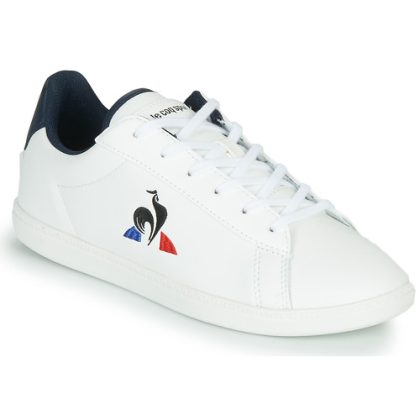 Scarpe bambini ragazzo Le Coq Sportif  COURTSET GS  Bianco Le Coq Sportif 3606804143836