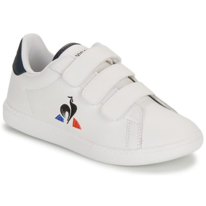 Scarpe bambini ragazzo Le Coq Sportif  COURTSET_2 KIDS  Bianco Le Coq Sportif 3606805095899